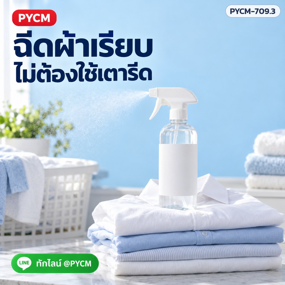 ชุดทำน้ำยาฉีดผ้าเรียบ 10 กก. สูตร 3 (ไม่ต้องใช้เตารีด) รหัส 25364