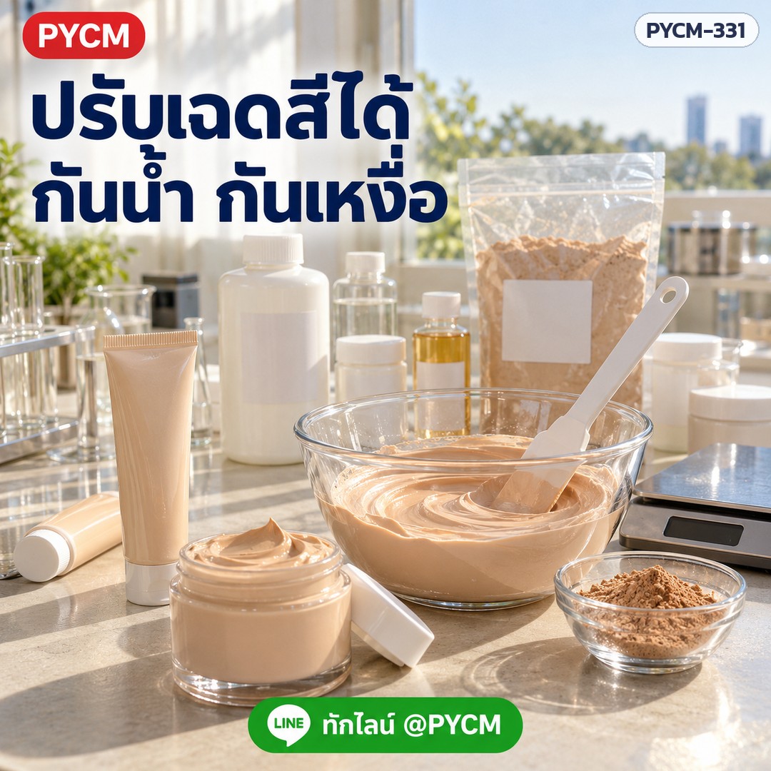 ชุดทำครีมกันแดดแป้งทินท์ 1 กก. (รหัส 16480) – ปรับเฉดสีได้ กันน้ำ กันเหงื่อ