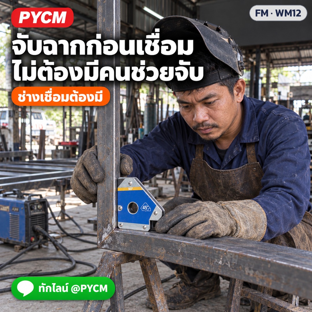 แม่เหล็กจับฉากงานเชื่อม – จับฉากก่อนเชื่อม ไม่ต้องมีคนช่วยจับ