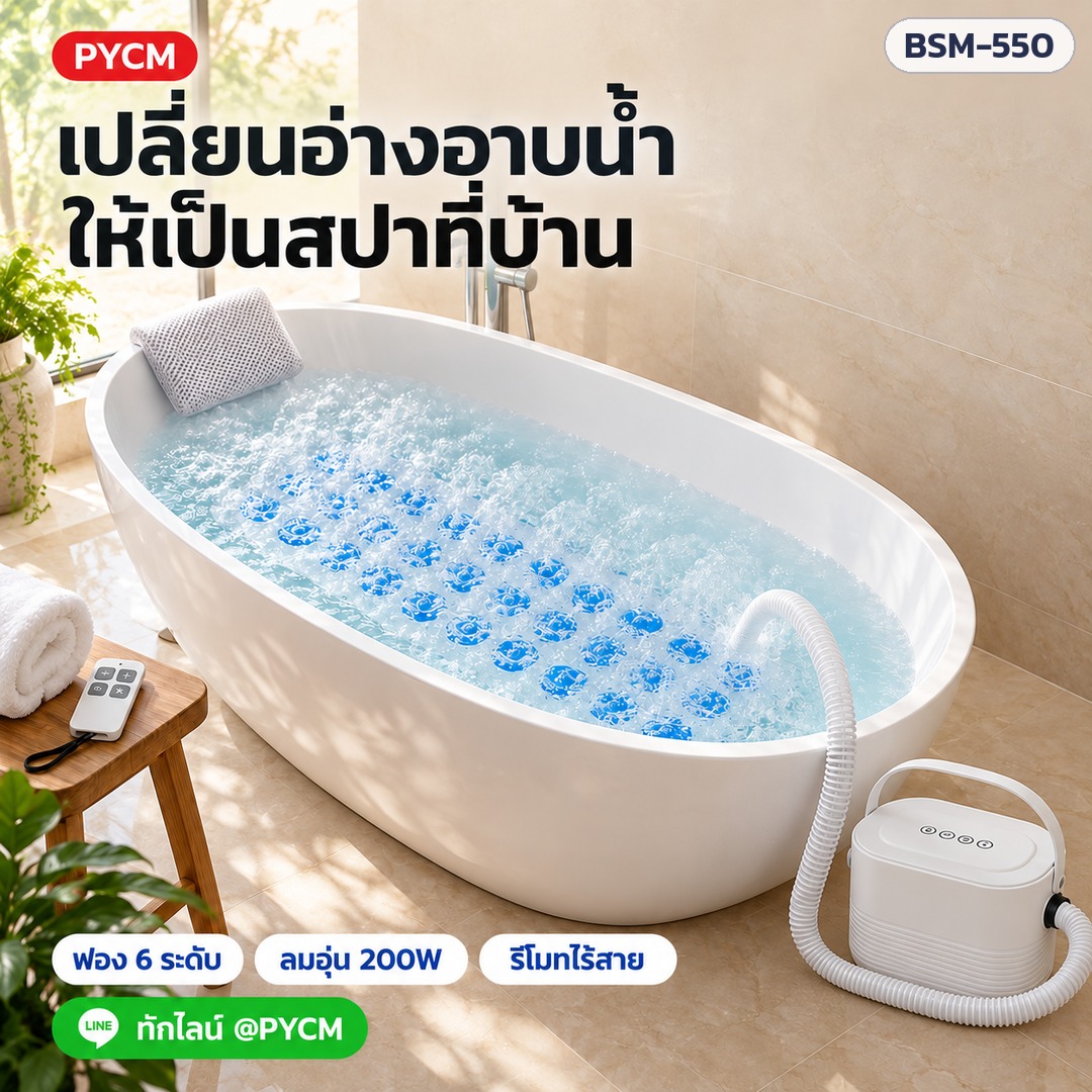 เปลี่ยนอ่างอาบน้ำให้เป็นสปาที่บ้าน