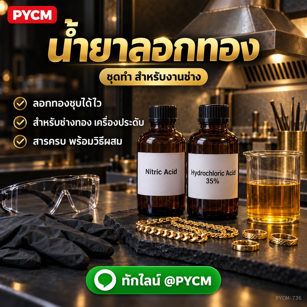 ชุดทำน้ำยาลอกทอง สำหรับงานช่างทอง เครื่องประดับ