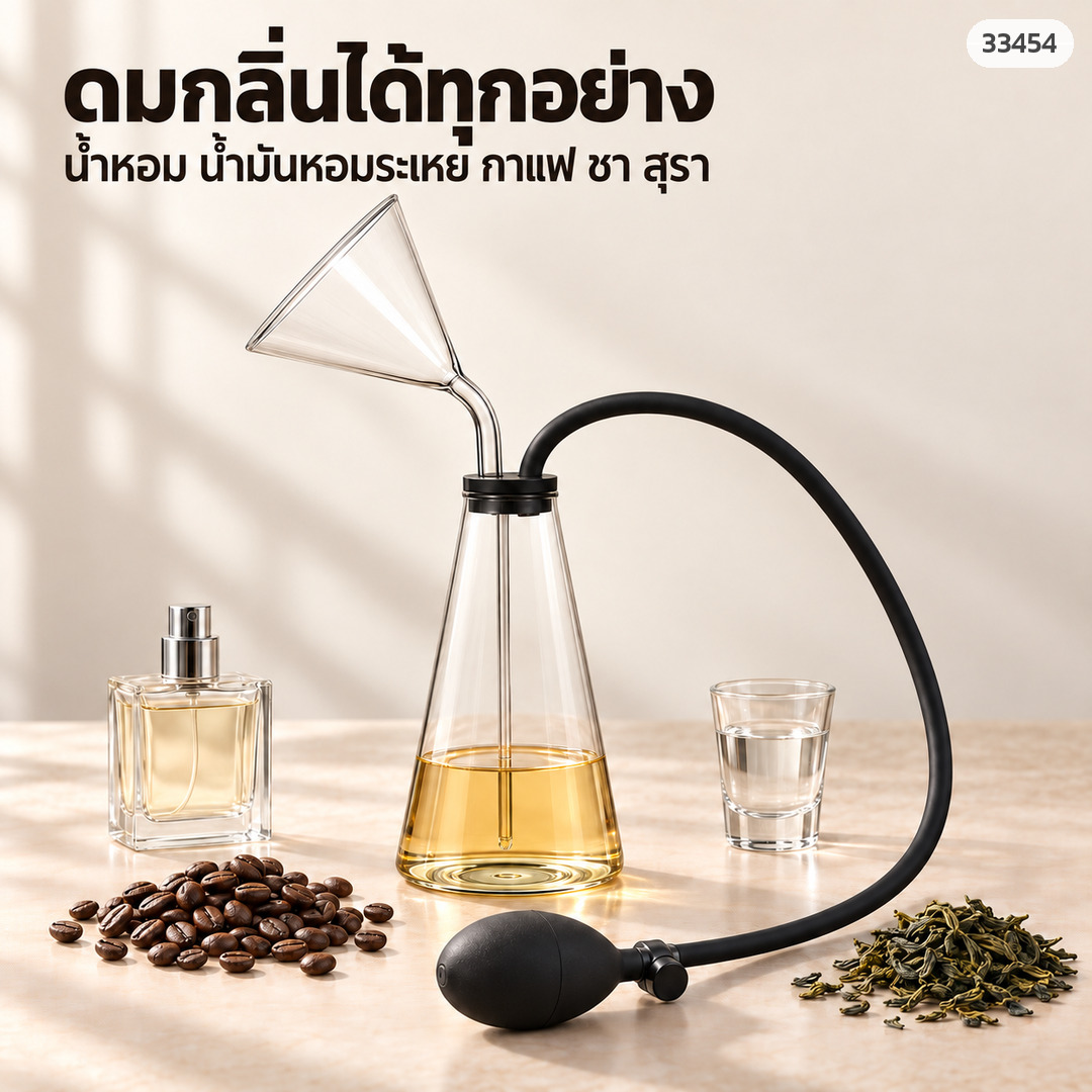 เครื่องดมกลิ่นแก้ว ใช้ได้ทั้งน้ำหอม น้ำมันหอมระเหย กาแฟ ชา สุรา
