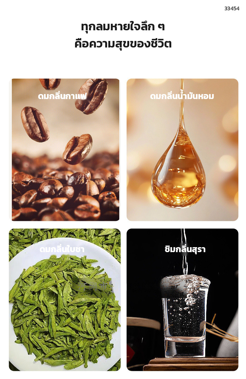 ใช้ดมกลิ่นกาแฟ น้ำมันหอมระเหย ใบชา และสุรา ด้วยเครื่องดมกลิ่นแก้ว ทรงกรวย 350 มล. WXQ-350