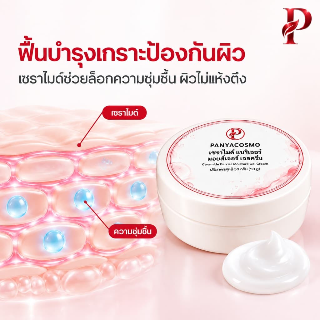 เซราไมด์ช่วยล็อกความชุ่มชื้น ผิวไม่แห้งตึง