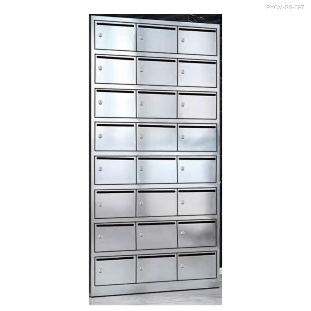 PYCM ตู้จดหมายสเตนเลส รุ่น 097 (PYCM-SS-097)