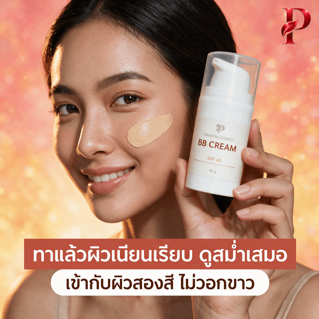 ทาแล้วผิวเนียนเรียบ ดูสม่ำเสมอ เข้ากับผิวสองสี