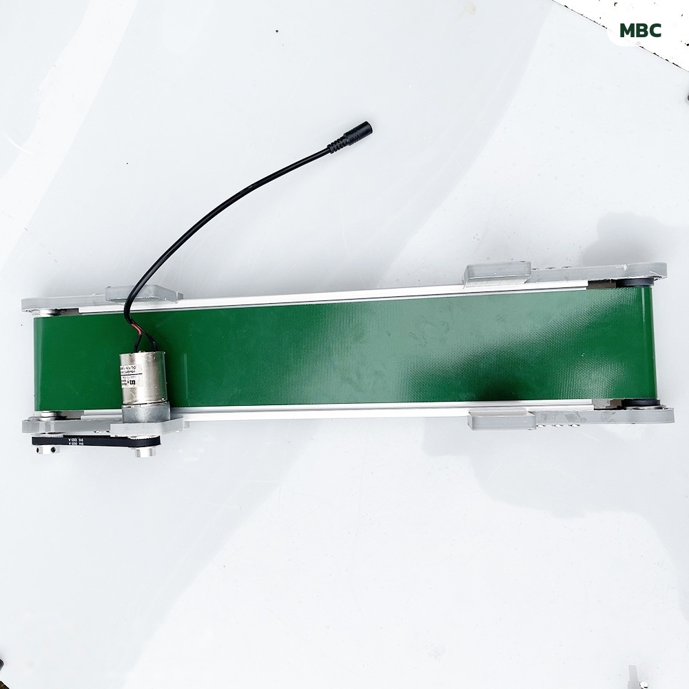 มอเตอร์ DC 12V ติดตั้งใต้โครงด้านท้ายเครื่อง สายไฟเดินเรียบร้อย
