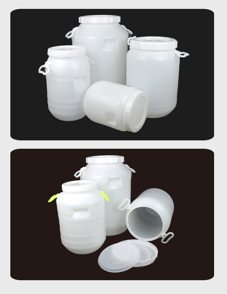 ภาพถ่ายสินค้าจริง ถังพลาสติก HDPE หลายขนาด