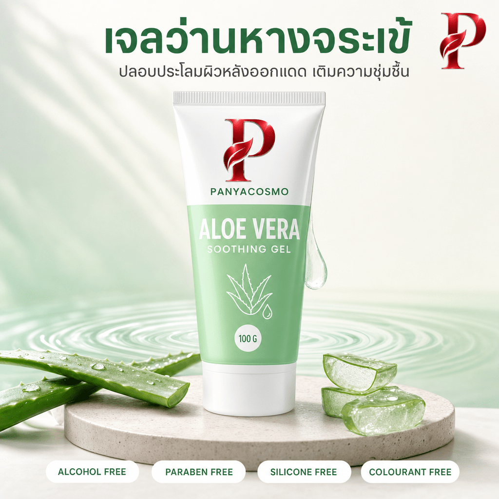 ปัญญาคอสโม อโลเวรา ซูทติ้ง เจล เจลว่านหางจระเข้ รับผลิต OEM (Pcosmo-222)