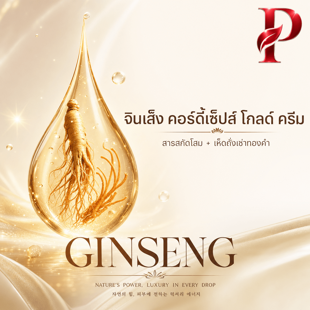 ปัญญาคอสโม จินเส็ง คอร์ดี้เซ็ปส์ โกลด์ ครีม | รับผลิตครีมโสม+เห็ดถั่งเช่าทองคำ สร้างแบรนด์