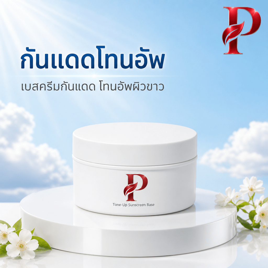 เนื้อครีมกันแดดโทนอัพ เบสครีมกันแดด โทนอัพผิวขาว (เนื้อบัลค์ สำหรับรับผลิต/สร้างแบรนด์)