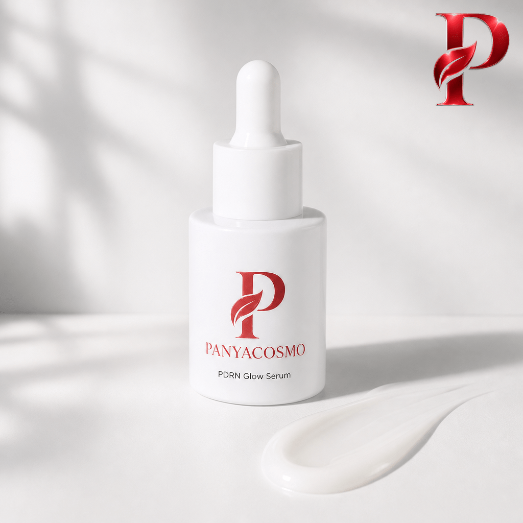 เซรั่ม PDRN Glow Serum เนื้อเซรั่มบัลค์ PANYACOSMO — PDRN (Salmon DNA) + Niacinamide 5% + NAD+ + 8D Hya + Pitera