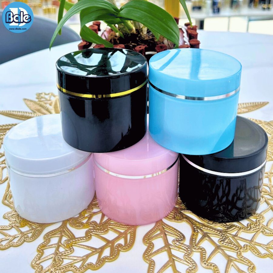 k0349 100g. กระปุกพลาสติกทรงขนมชั้น 100g