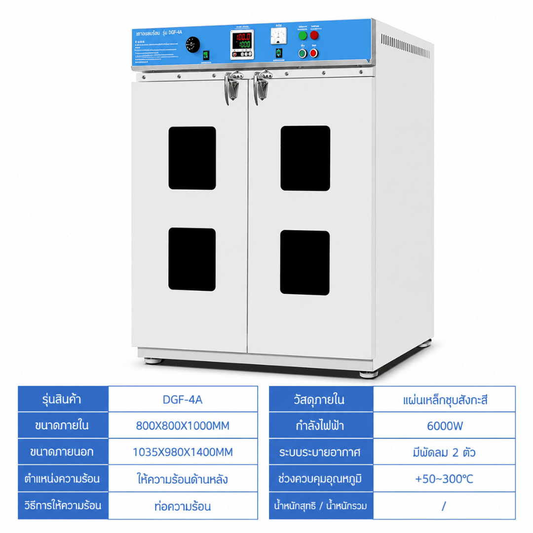 ตู้อบเป่าลมร้อนไฟฟ้า (Blast Drying Oven) เกรดอุตสาหกรรมและห้องแลบ – รายละเอียด 41