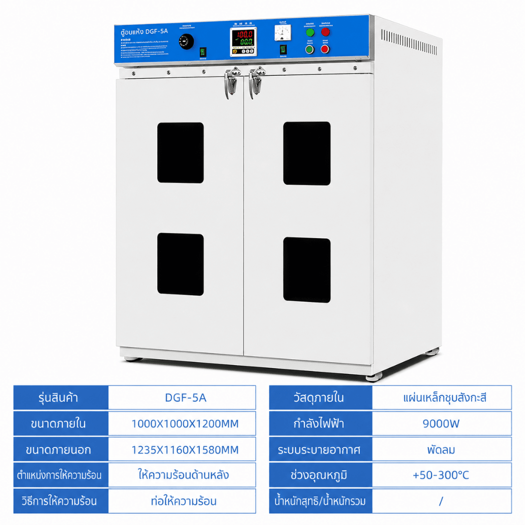 ตู้อบเป่าลมร้อนไฟฟ้า (Blast Drying Oven) เกรดอุตสาหกรรมและห้องแลบ – รายละเอียด 47