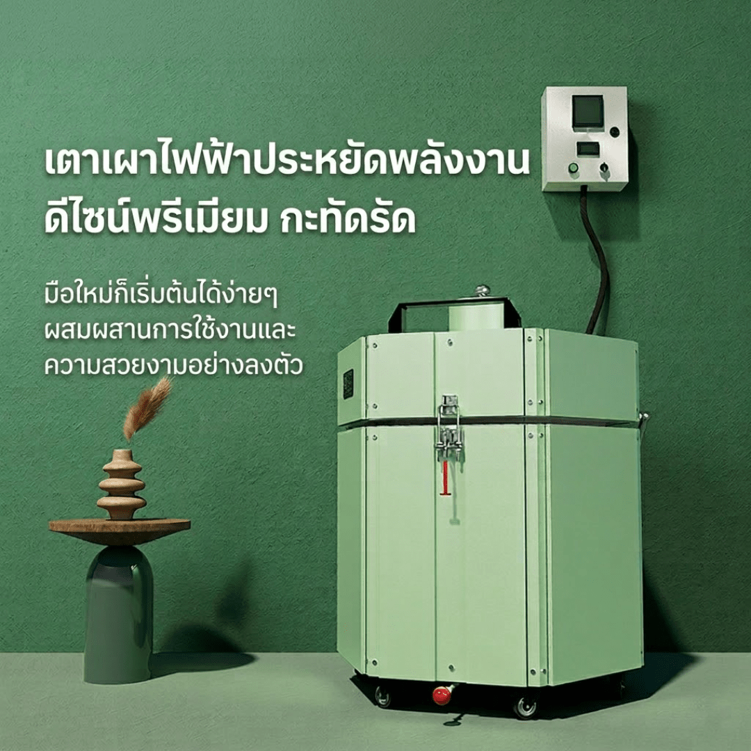 เตาเผาไฟฟ้าประหยัดพลังงานอัจฉริยะ ดีไซน์พรีเมียม กะทัดรัด รุ่น SLX-GW08