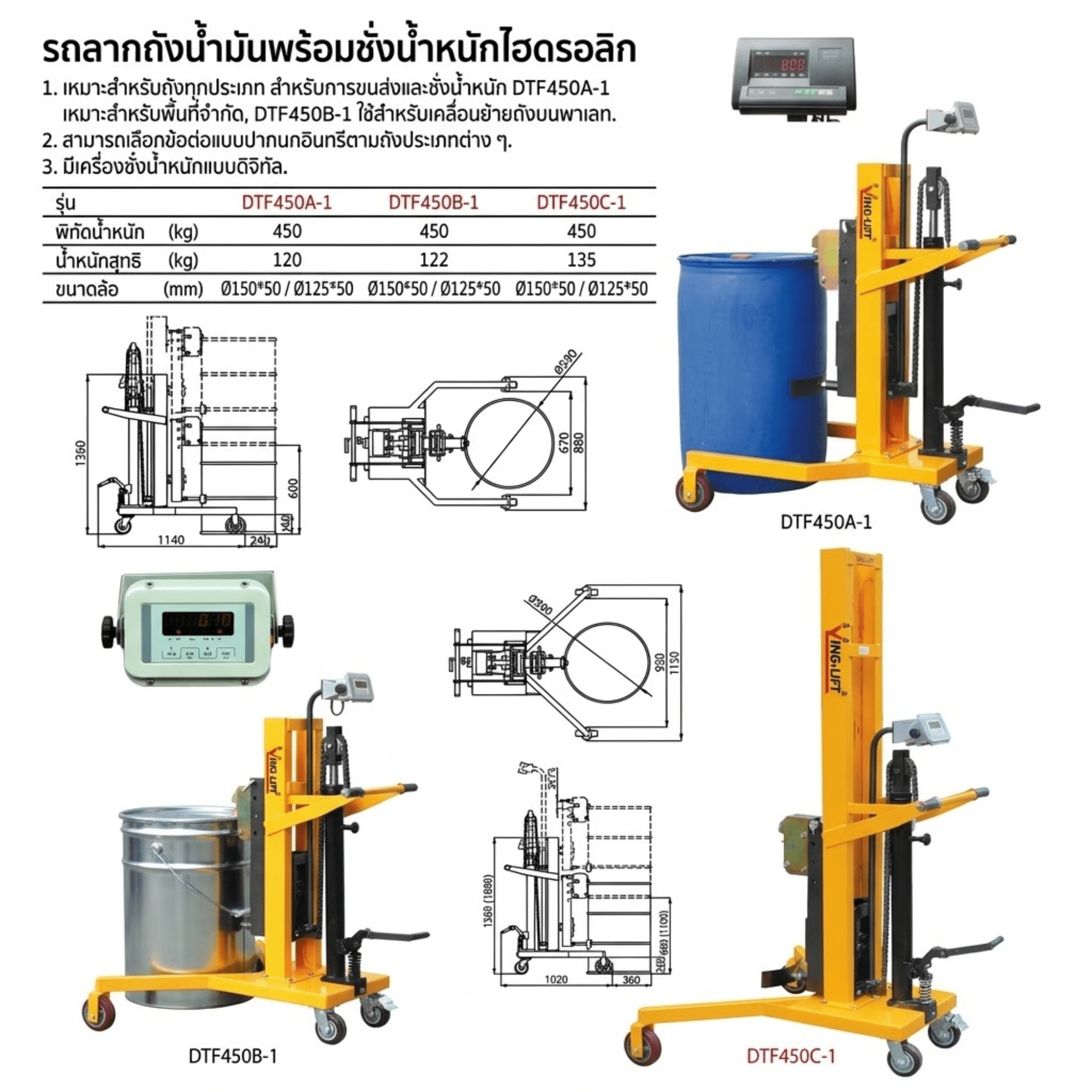 รถเข็นและรถยกถังน้ำมันไฮดรอลิก – รายละเอียด 16