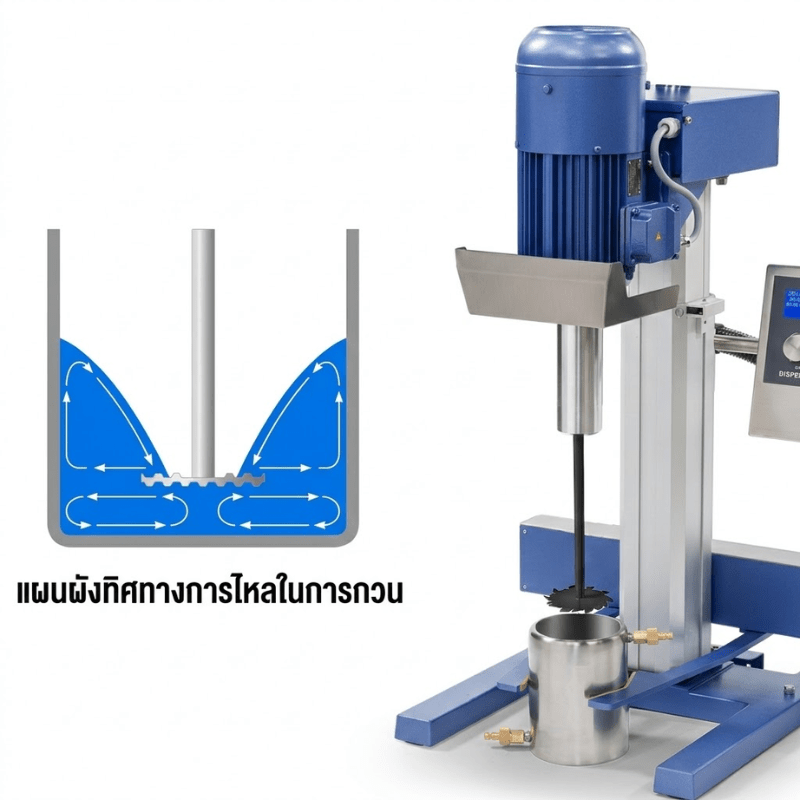ใบพัดกวนผสม PTFE (High-Shear Distributive Stirrer – รายละเอียด 16