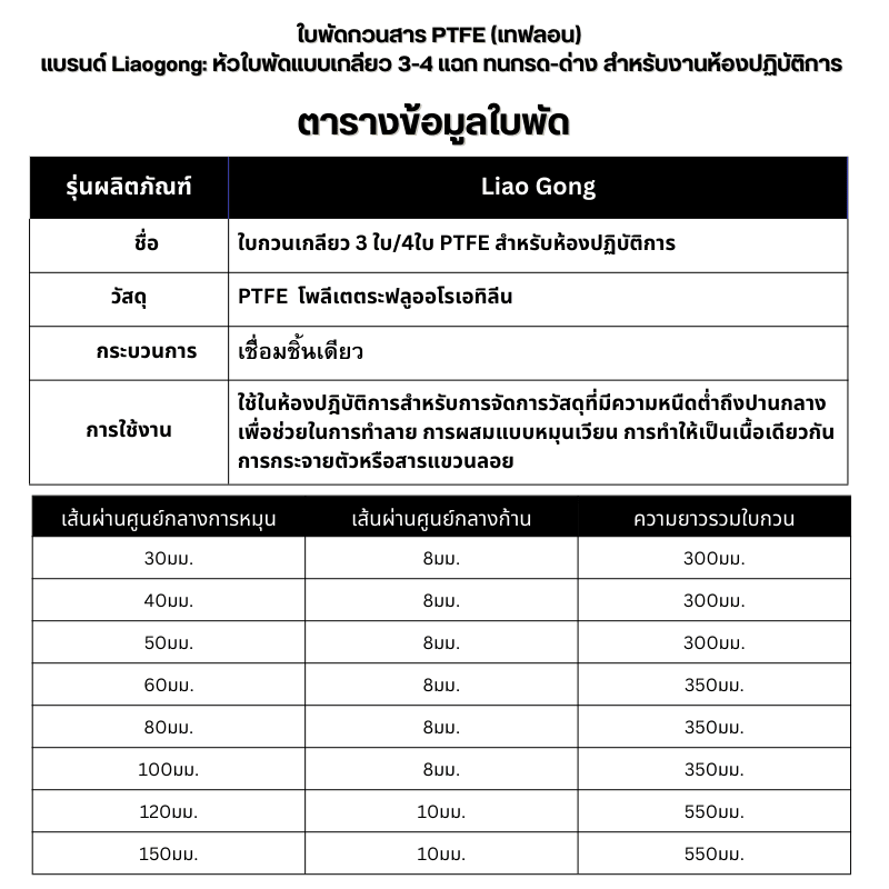 ยกระดับการกวนสารใน Lab ให้โปรกว่าเดิม! ด้วย ใบกวนสาร PTFE – รายละเอียด 15