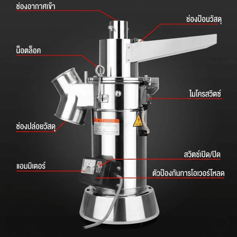 เครื่องบดผงสมุนไพรระบบต่อเนื่อง ตัวช่วยมือโปรสำหรับธุรกิจคุณ! LH – รายละเอียด 14