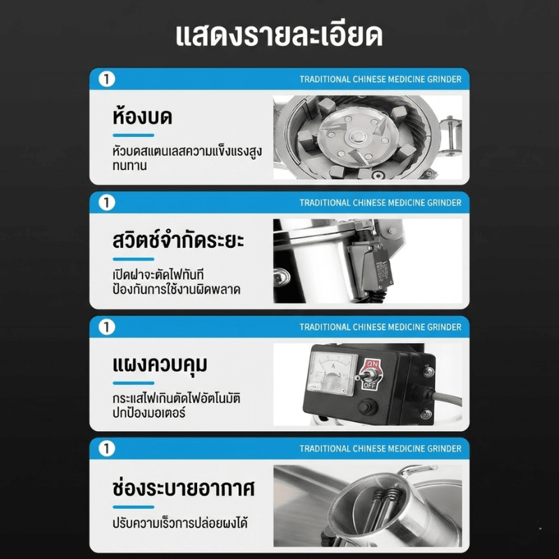 เครื่องบดผงสมุนไพรระบบต่อเนื่อง ตัวช่วยมือโปรสำหรับธุรกิจคุณ! LH – รายละเอียด 18