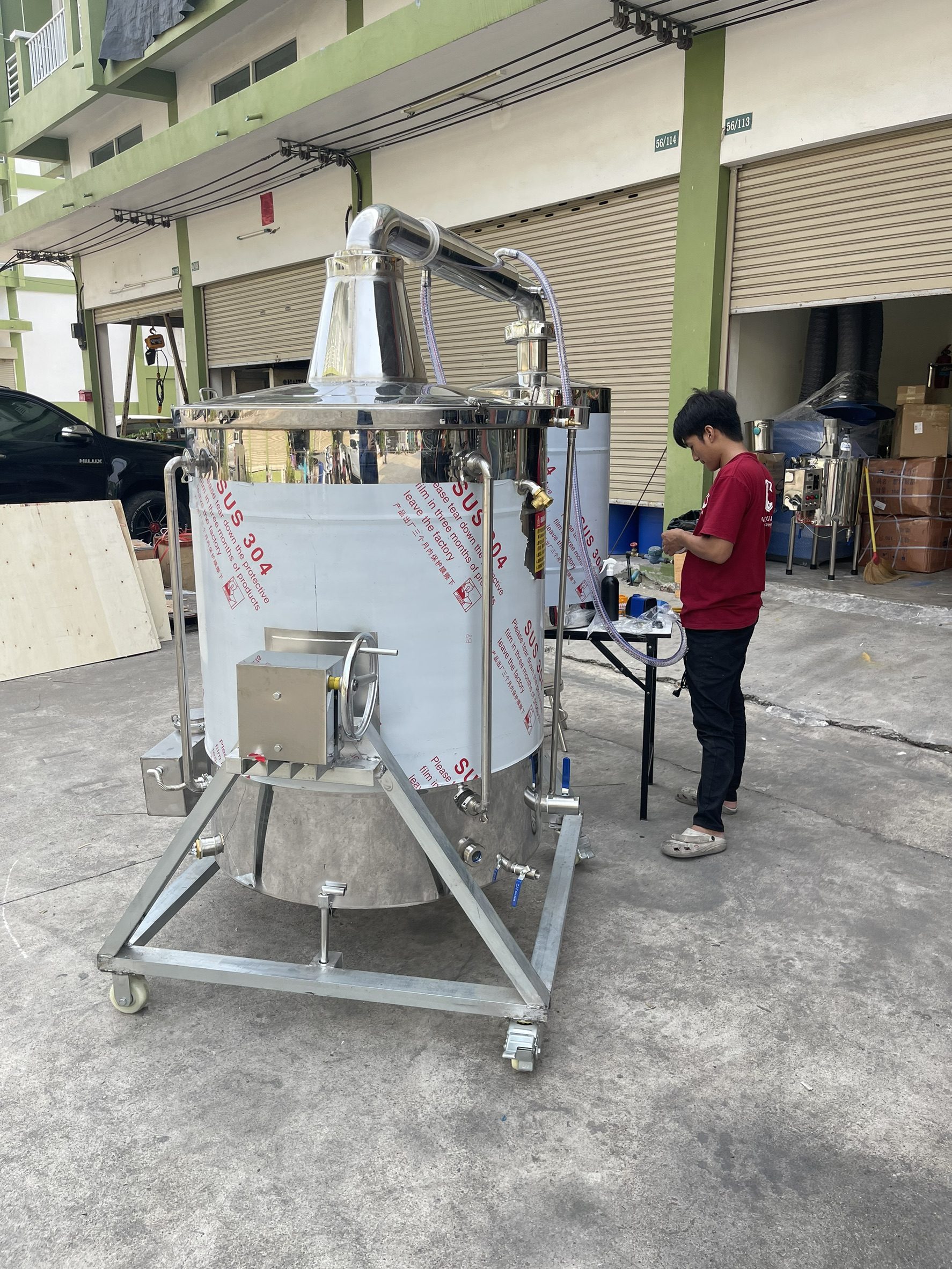 HNXS-01 หม้อกลั่นสแตนเลส 304 ขนาด885 ลิตร – รูปที่ 4