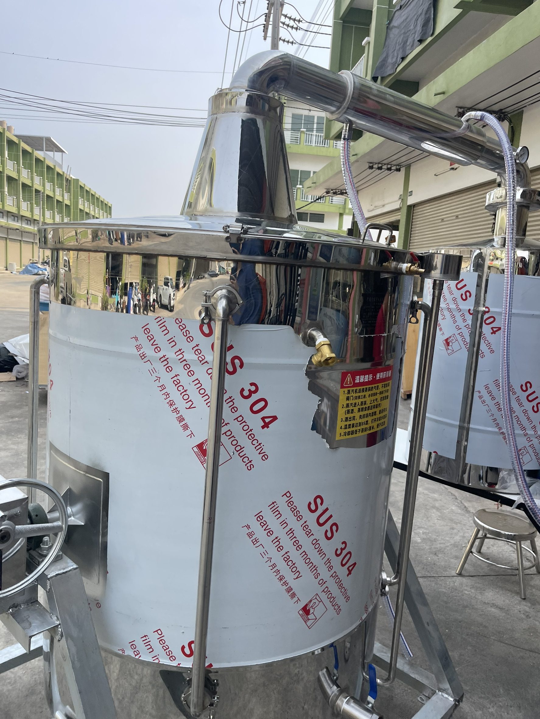 HNXS-01 หม้อกลั่นสแตนเลส 304 ขนาด885 ลิตร – รายละเอียด 6