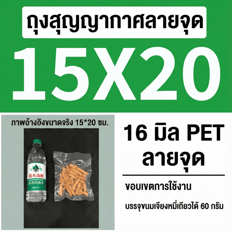 ถุงซีลสูญญากาศ (แบบมีลายนูน) – รายละเอียด 54