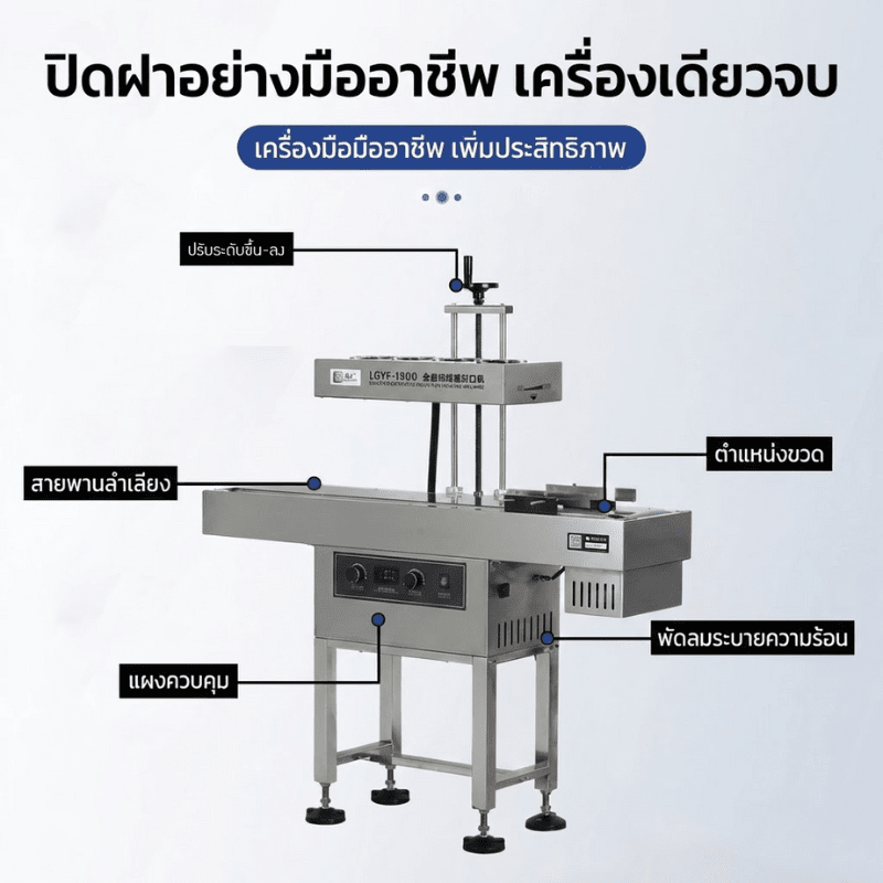 เครื่องซีลฝาฟอยล์ระบบเหนี่ยวนำอัตโนมัติ (รุ่น LGYF-1900) – รายละเอียด 11