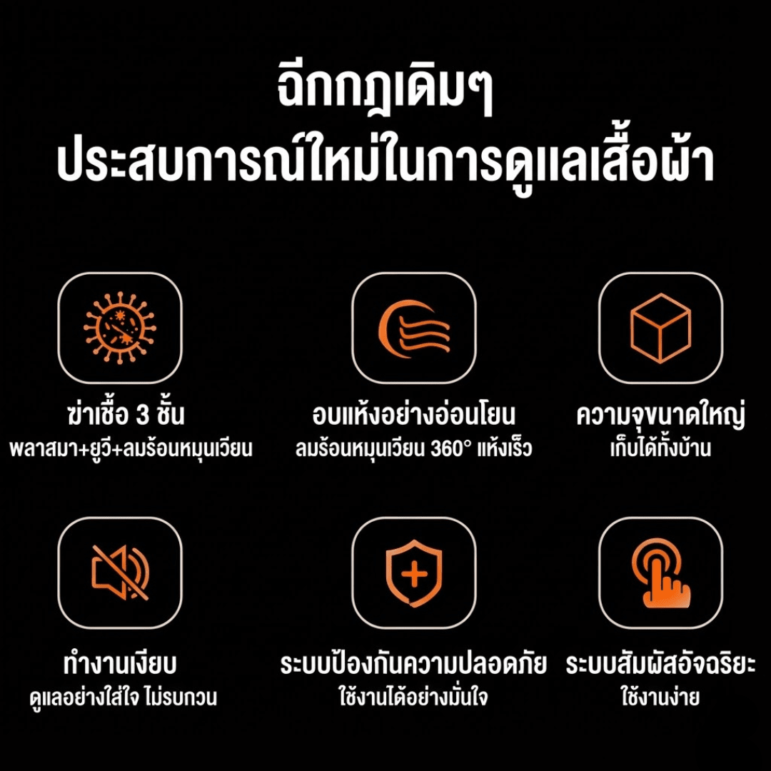 ตู้ดูแลเสื้อผ้า Smart Clothing Care System – รายละเอียด 12