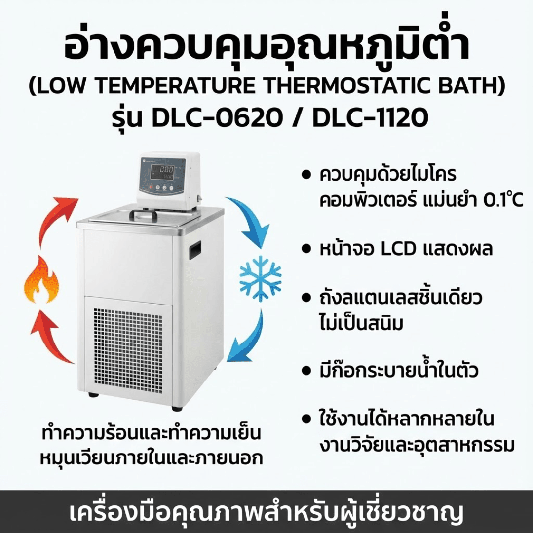 อ่างควบคุมอุณหภูมิอัจฉริยะ (Low Temperature Thermostatic Bath) – รายละเอียด 15