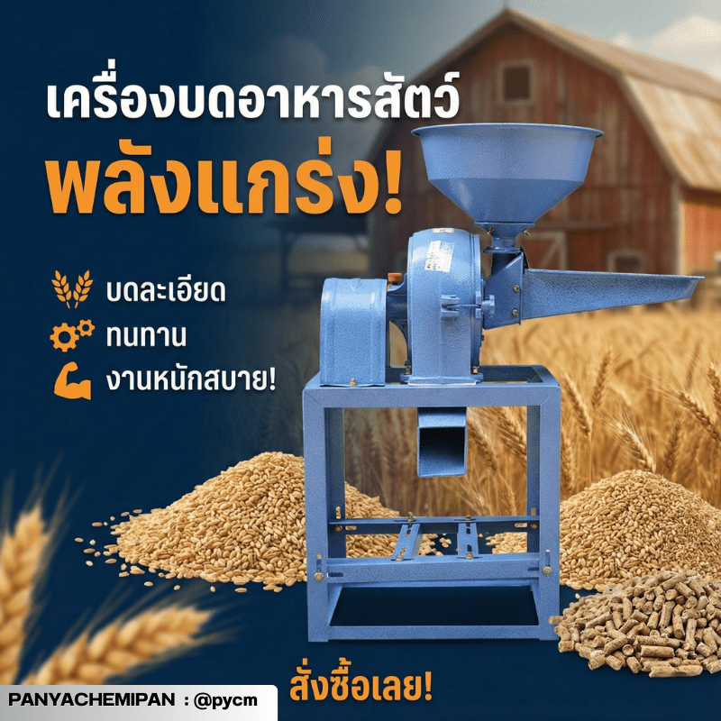 เครื่องเดียวจบ! บดได้ทุกอย่าง ตั้งแต่เครื่องเทศยันอาหารสัตว์ LLK – รายละเอียด 8