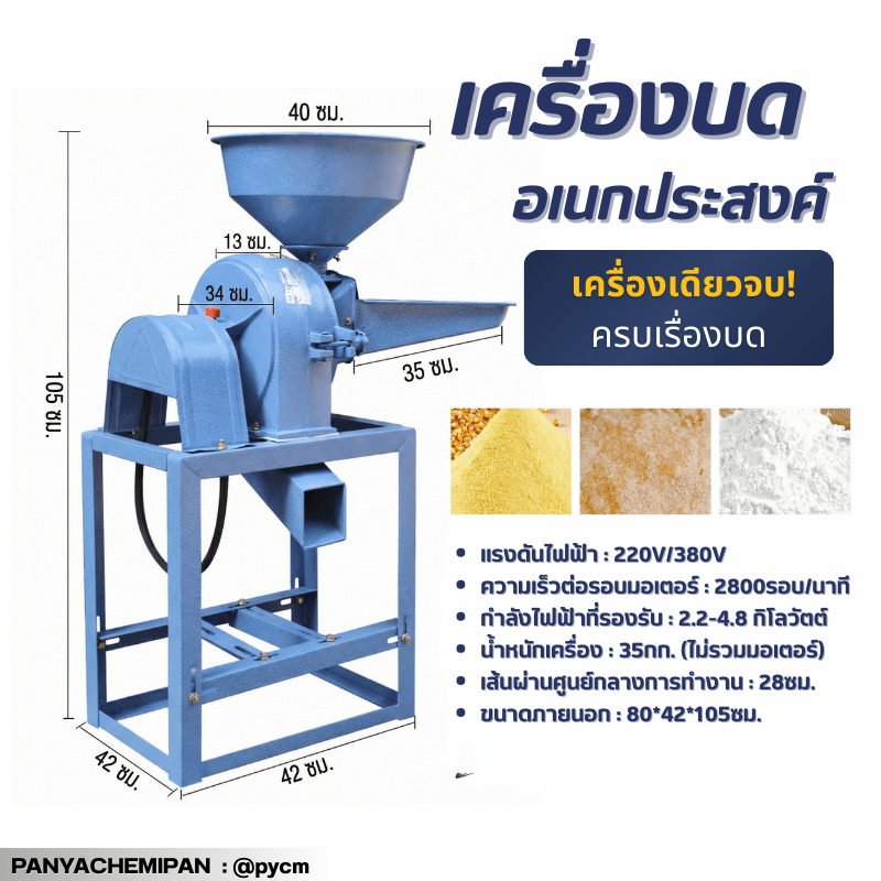 เครื่องเดียวจบ! บดได้ทุกอย่าง ตั้งแต่เครื่องเทศยันอาหารสัตว์ LLK – รายละเอียด 12