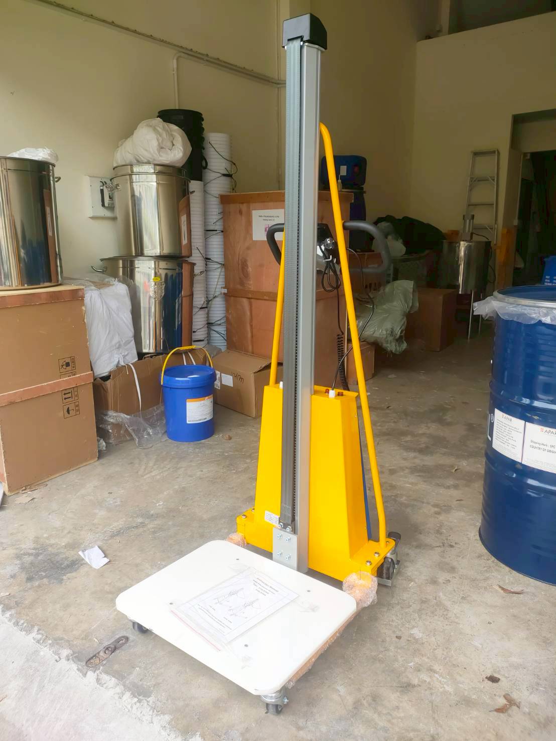 รถเข็นไฟฟ้า Mini Forklift Workstation รถยก Stacker ไฟฟ้า (รุ่น 100kg/150kg/200kg) – รายละเอียด 3
