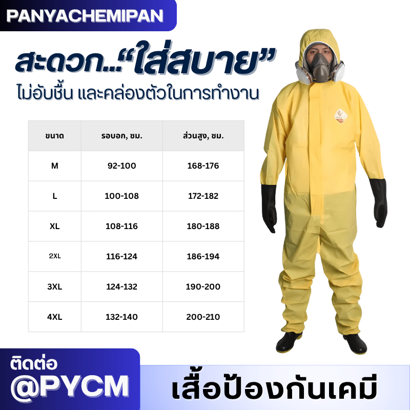ชุดป้องกันสารเคมี TGT – รายละเอียด 16