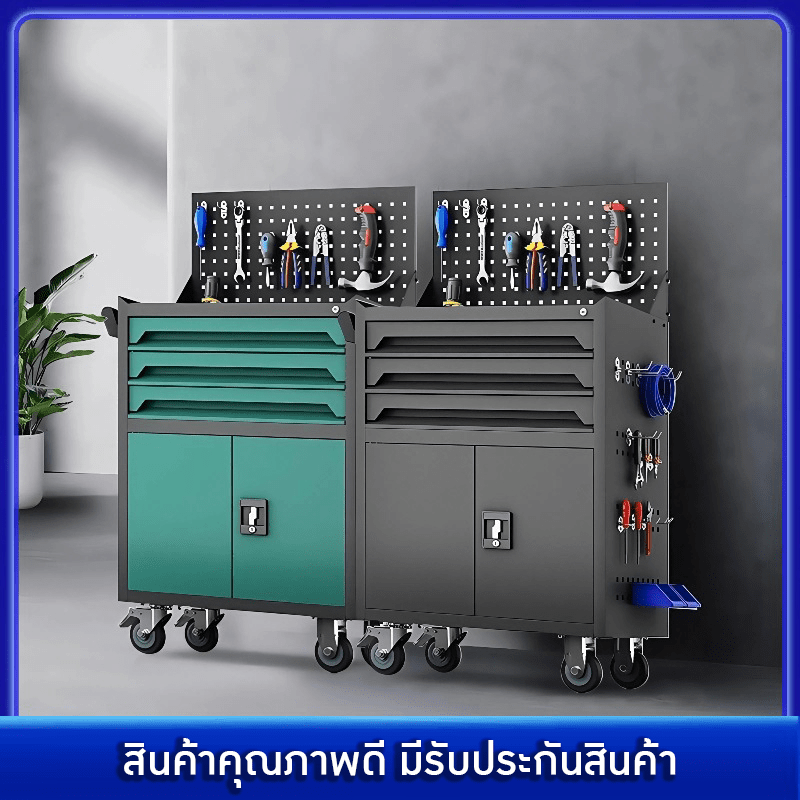 รถเข็น/ตู้เก็บเครื่องมือช่าง Heavy-Duty Workshop Cart – รายละเอียด 4
