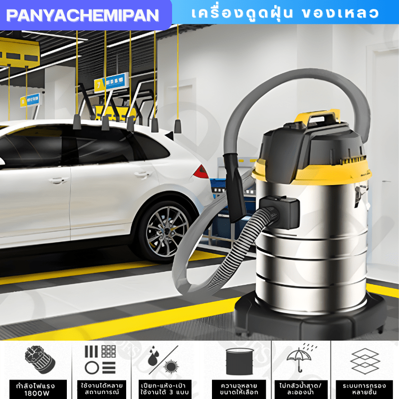 เครื่องดูดฝุ่น-ดูดของเหลว - Wet Vacuum Cleaner – รายละเอียด 3