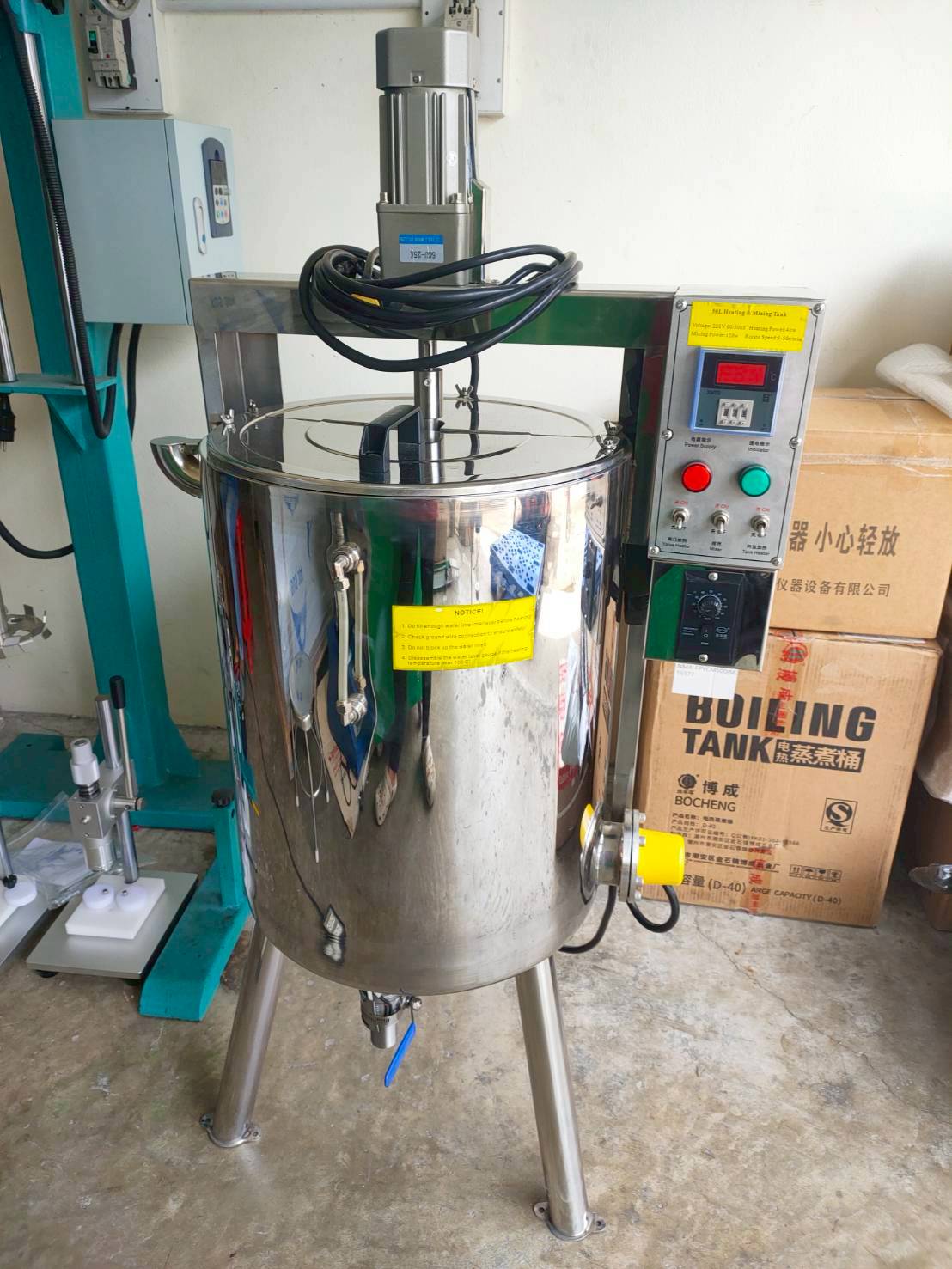 หม้อต้มหม้อกวน 2 ชั้น (Mixing and Heating Pot) รุ่น Pro OTXY-01 ขนาด 50 ลิตร