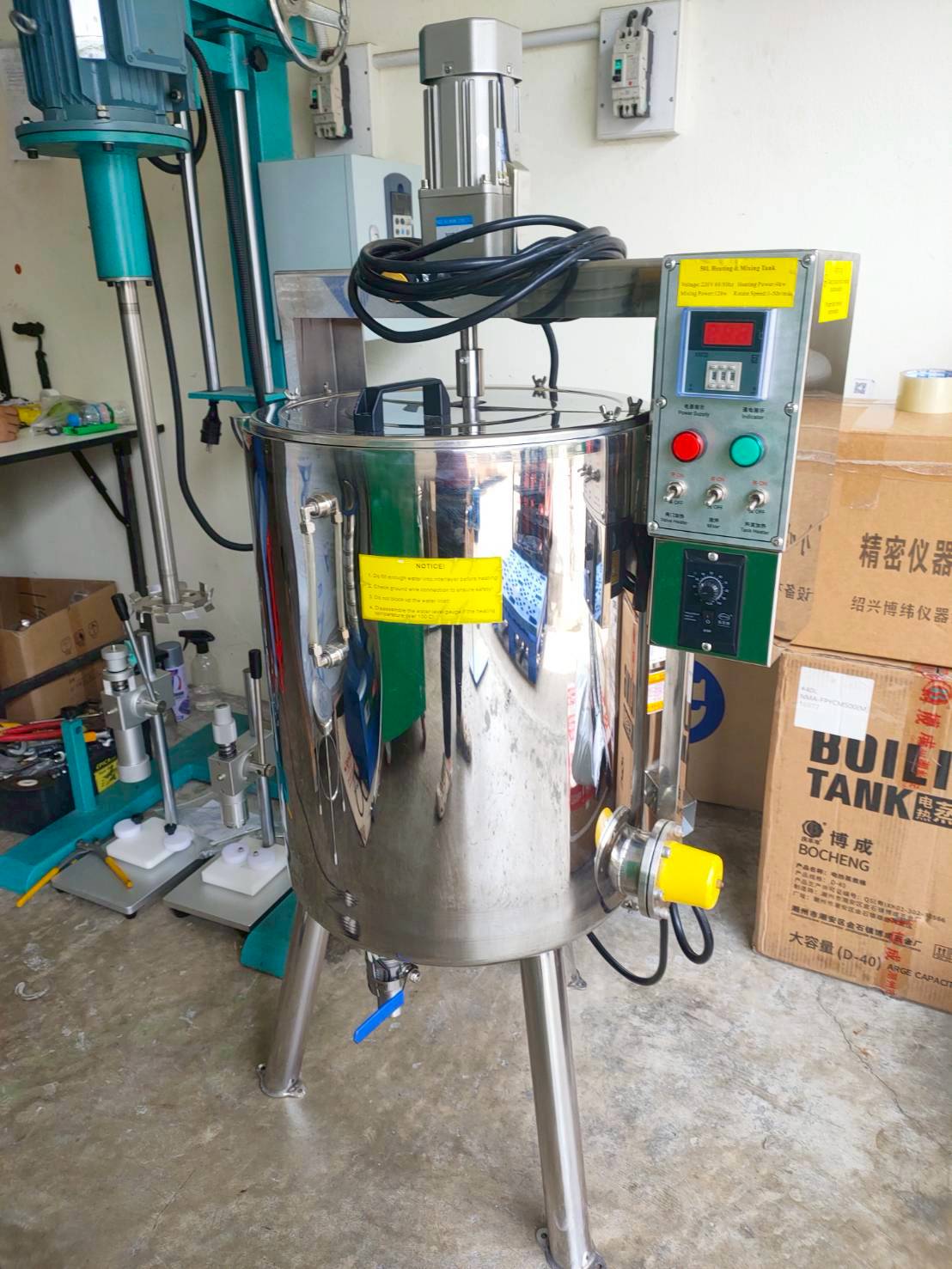 หม้อต้มหม้อกวน 2 ชั้น (Mixing and Heating Pot) รุ่น Pro OTXY-01 ขนาด 50 ลิตร – รายละเอียด 1