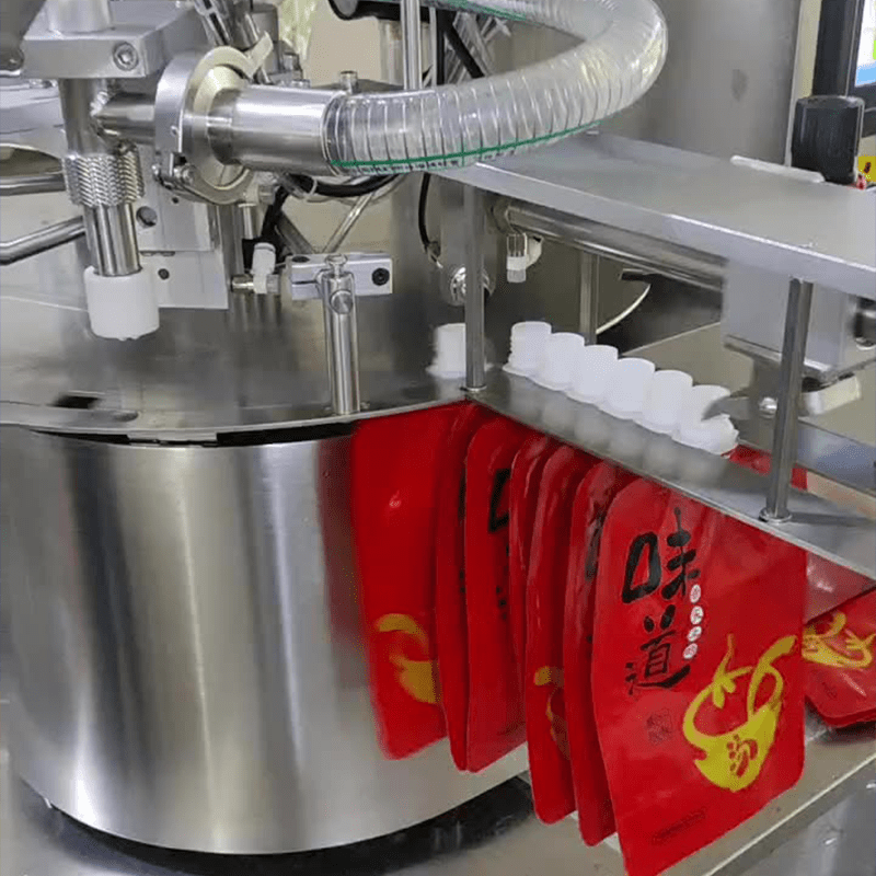 เครื่องบรรจุและปิดฝาอัตโนมัติ รุ่น JSK สำหรับถุงบรรจุแบบมีจุ – รายละเอียด 2