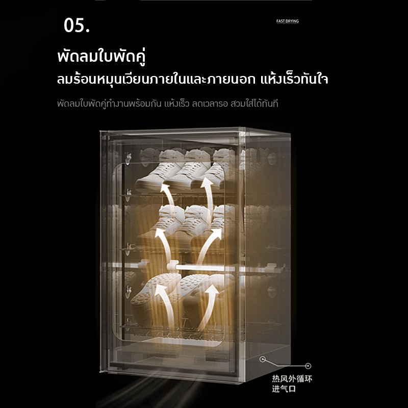 เครื่องอบรองเท้าอัจฉริยะ (Shoe Dryer and Sterilizer) ตัวช่วยที่จะเปลี่ยนชีวิตเท้าของคุณให้ดีขึ้น! – รายละเอียด 10