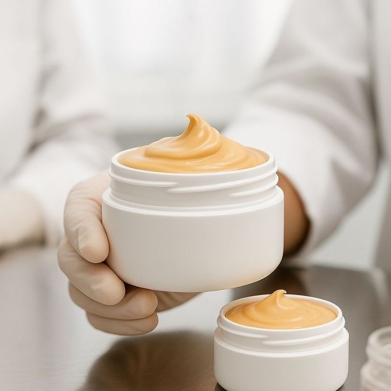 ชุดทำครีมกันแดดใยไหม 1 กิโลกรัม (SPF ≈ 50) สำหรับผิวขาวเหลืองและผิวสองสี – รายละเอียด 5