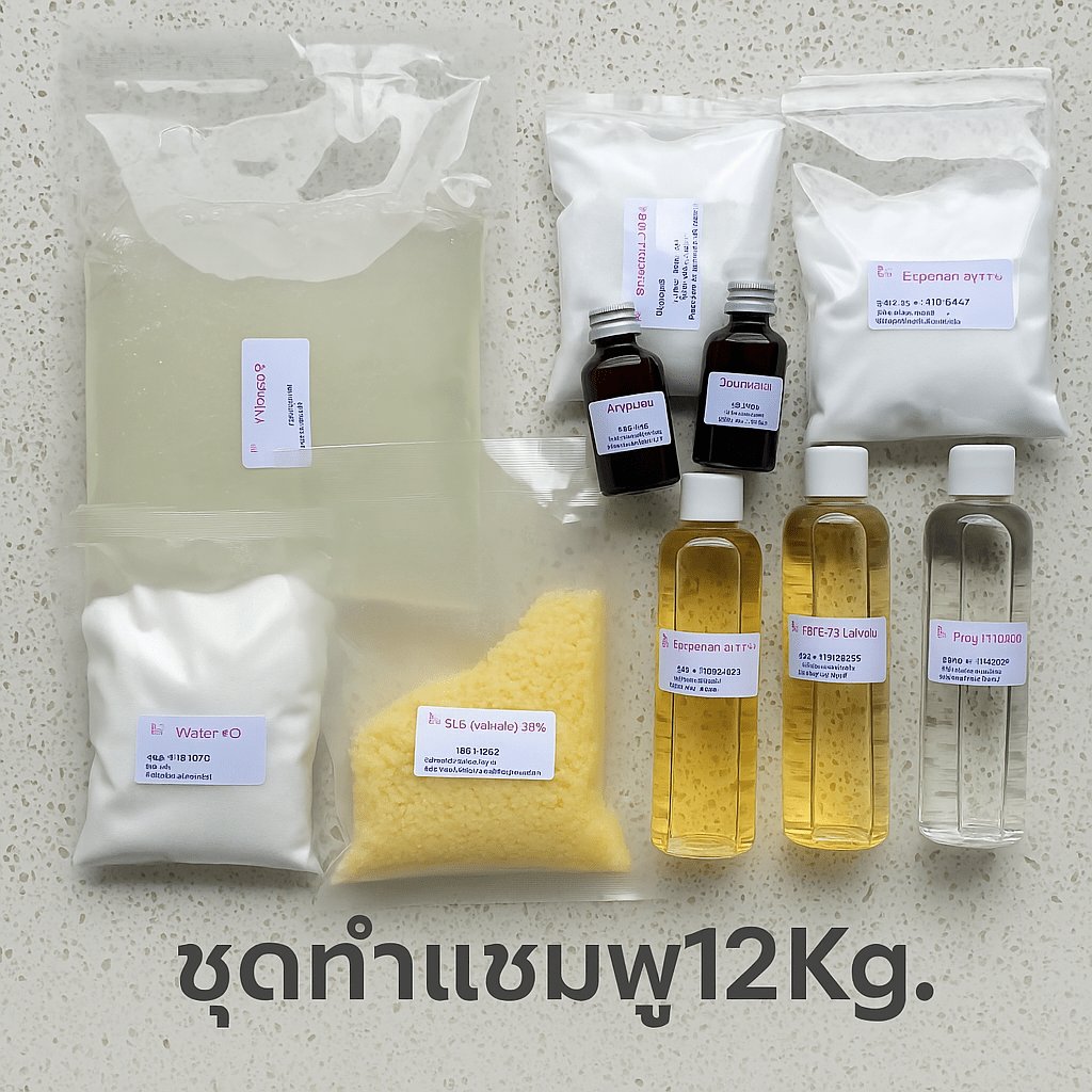 ✨ ครบเซต! ชุดทำแชมพูสระผมเนื้อมุก 12 กก. ✨ 12058