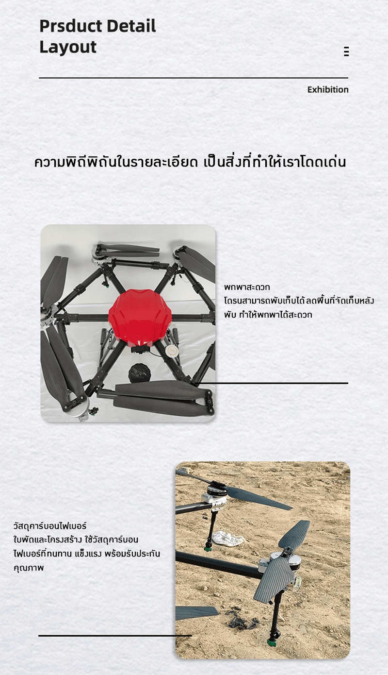 โดรนเกษตรปลูกพืชสำหรับทุกการใช้งานในไร่สวน – รายละเอียด 13