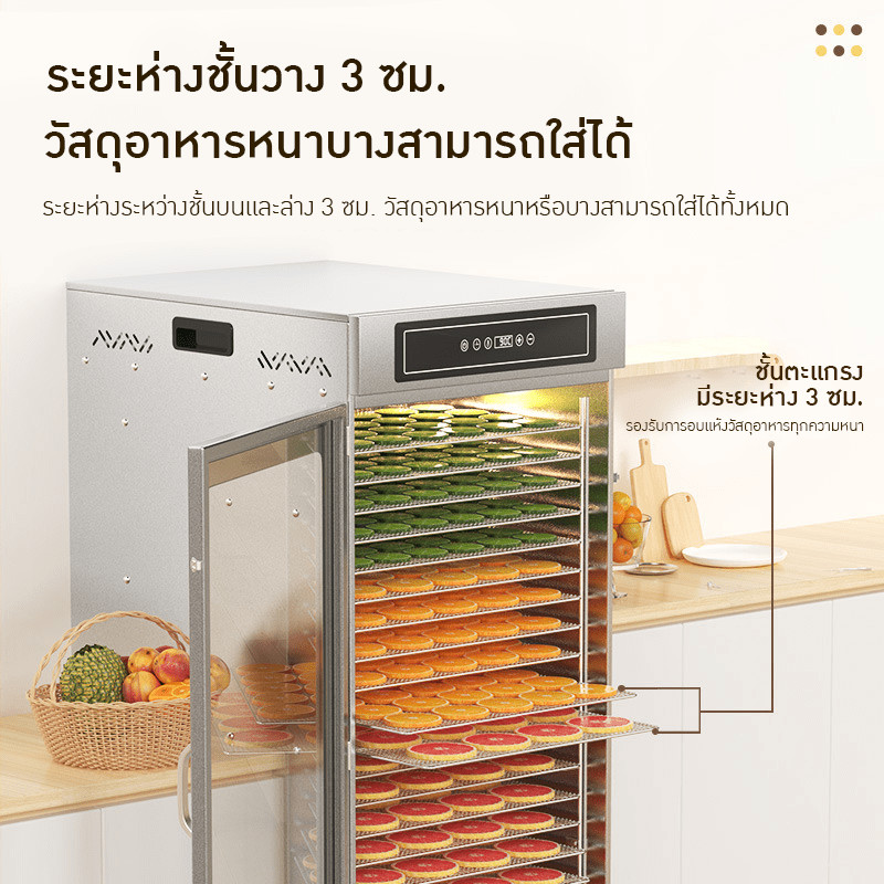 เครื่องอบแห้งขนาดใหญ่ รุ่น 20 ชั้น – รายละเอียด 4
