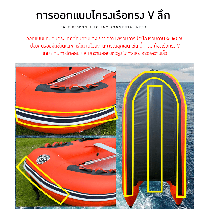 เรือยาง HSP - โซลูชันที่สมบูรณ์แบบสำหรับงานช่วยชีวิตและกิจกรรมทางน้ำ – รายละเอียด 7