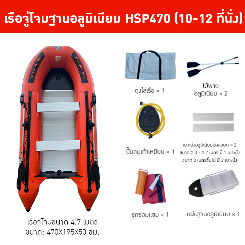 เรือยาง HSP - โซลูชันที่สมบูรณ์แบบสำหรับงานช่วยชีวิตและกิจกรรมทางน้ำ – รายละเอียด 43