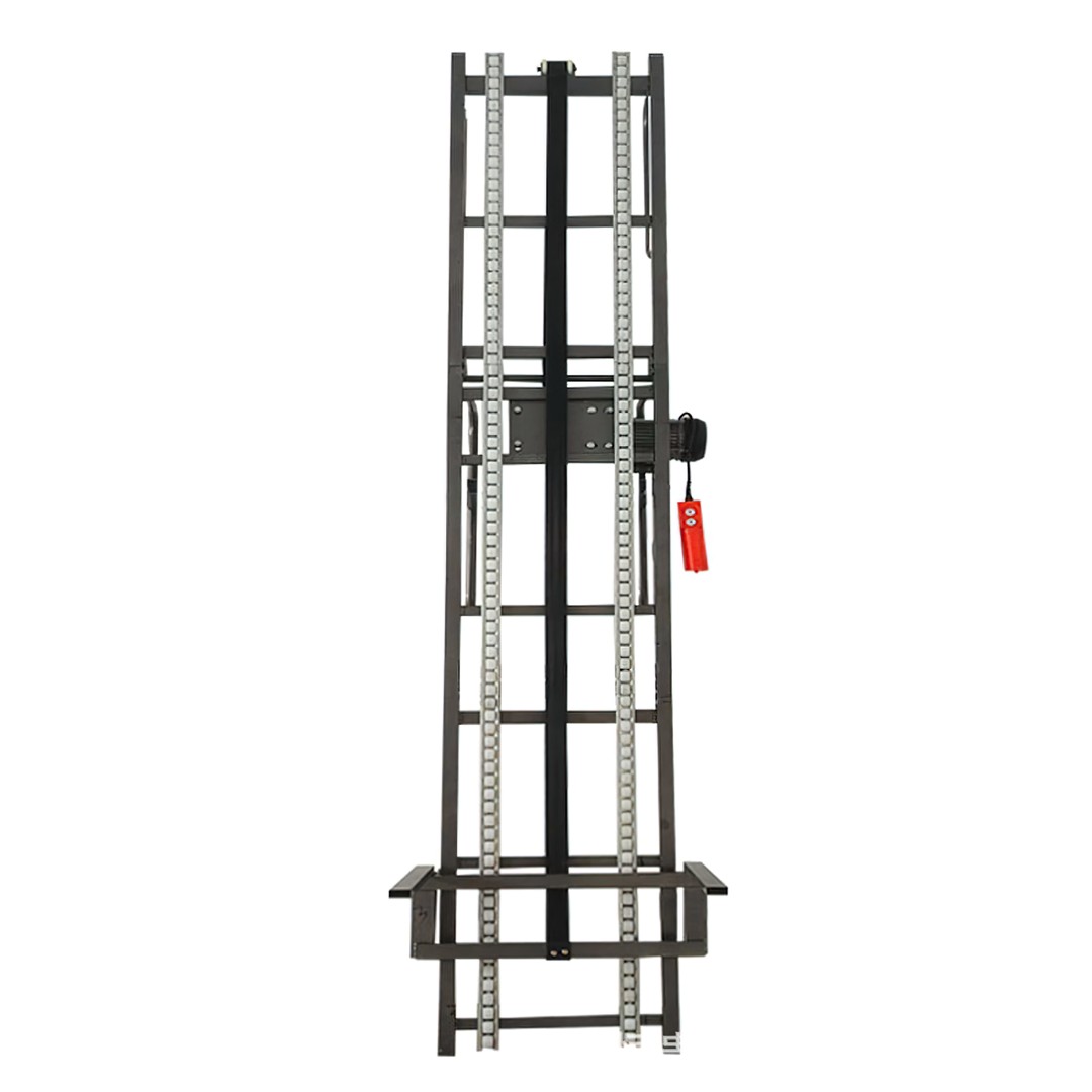 รถเข็นลิฟท์ไฟฟ้า HG 3 / 4 / 5 เมตร – รถเข็นลิฟท์ไฟฟ้า HG ตัวเครื่องรุ่นปกติ ราง + แคร่รับของ + มอเตอร์ + สวิตช์มีสาย